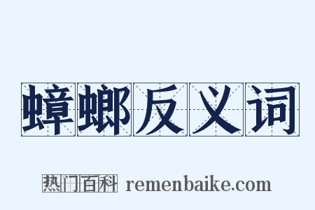 蟑螂反义词是什么意思的图片